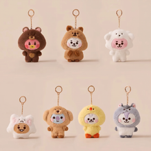 Load image into Gallery viewer, BT21 animal costume plushie keyring π