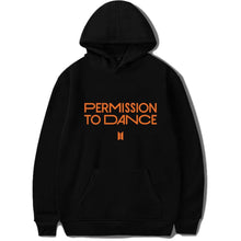 Load image into Gallery viewer, BTS PERMISSION TO DANCE HOODIE 🧡 - BTS ARMY GIFT SHOP