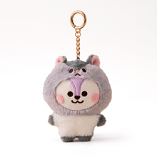 Load image into Gallery viewer, BT21 animal costume plushie keyring 💜
