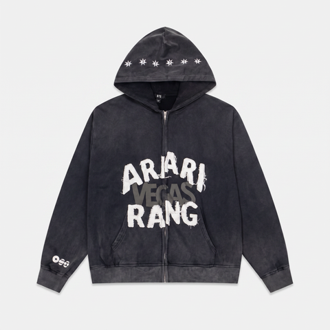 ARIRANG Vegas Dark Washed Zip-Up Hoodie ⭐
