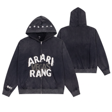 Load image into Gallery viewer, ARIRANG Vegas Dark Washed Zip-Up Hoodie ⭐
