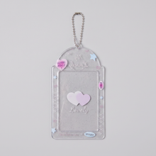 Load image into Gallery viewer, Clear Glitter Photocard Holder Keychain 🎀
