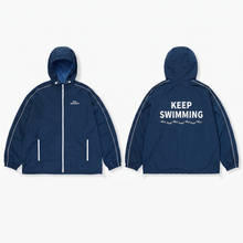 Load image into Gallery viewer, Keep Swimming Hooded Jacket 🏊
