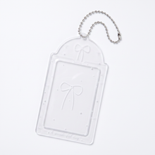 Load image into Gallery viewer, Clear Glitter Photocard Holder Keychain 🎀
