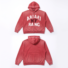 Load image into Gallery viewer, ARIRANG NY Red Zip-Up Hoodie ❤️
