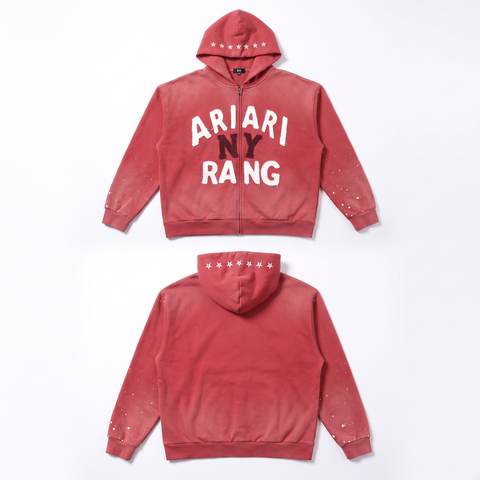 ARIRANG NY Red Zip-Up Hoodie ❤️