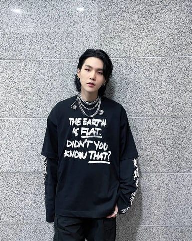 Agust-D Flat Earth Tee🌎💫 - BTS ARMY GIFT SHOP