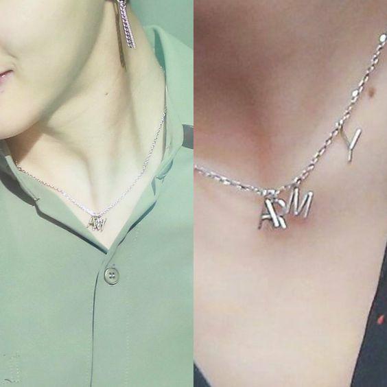 Bts Jimin Wearing Army Necklace Jimin ARMY Pendant Necklace? BTS