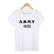Load image into Gallery viewer, A.R.M.Y T-SHIRT💜 - BTS ARMY GIFT SHOP
