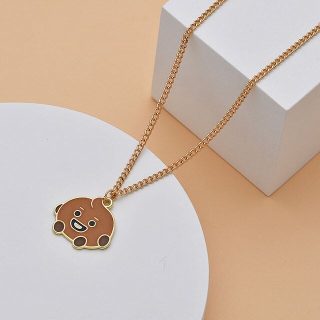 BT21 Gold Necklace - BTS ARMY GIFT SHOP