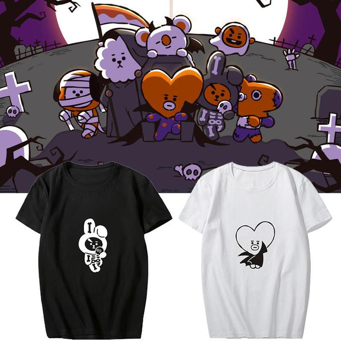 BT21 SPOOKY HALLOWEEN TEE 🧡 - BTS ARMY GIFT SHOP