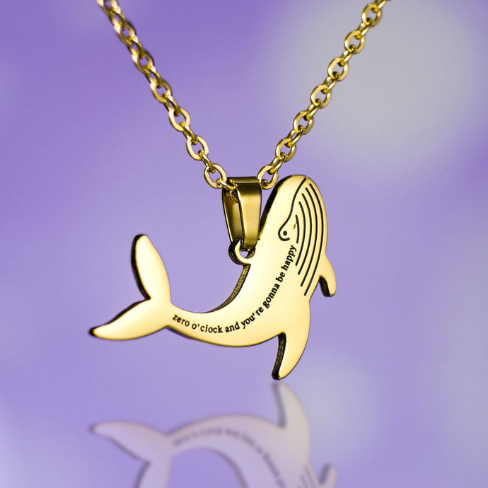 BTS 00:00 Whalien 18k Gold Plated Necklace💜 - BTS ARMY GIFT SHOP