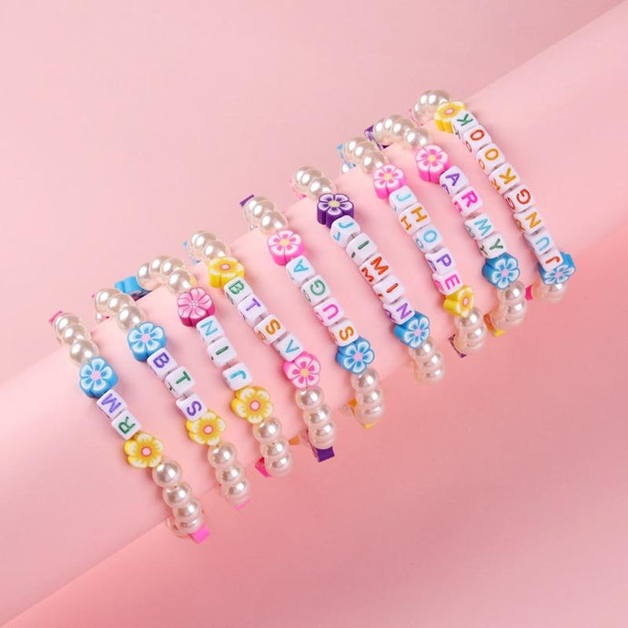 BTS Beaded Pearl Bracelet💜 - BTS ARMY GIFT SHOP