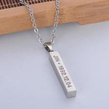 Load image into Gallery viewer, BTS BIAS B-DAY NECKLACE 💜 - BTS ARMY GIFT SHOP
