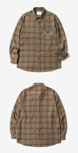 Load image into Gallery viewer, BTS JUNGKOOK PICK - LAYLA ENDLESS LOVE FLUFF MOOD CHECK SHIRT S24 BROWN - BTS ARMY GIFT SHOP
