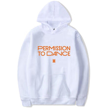 Load image into Gallery viewer, BTS PERMISSION TO DANCE HOODIE 🧡 - BTS ARMY GIFT SHOP
