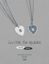Load image into Gallery viewer, BTS - SUGA Silver Guitar Pick Necklace 😍🫰 - BTS ARMY GIFT SHOP
