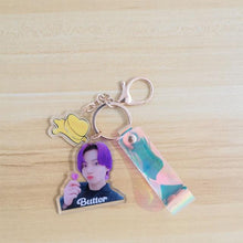 Load image into Gallery viewer, 💛BUTTER💛 Holographic Keychain - BTS ARMY GIFT SHOP
