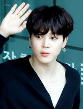 Load image into Gallery viewer, JIMIN Classic Hoop Earrings💜 - BTS ARMY GIFT SHOP
