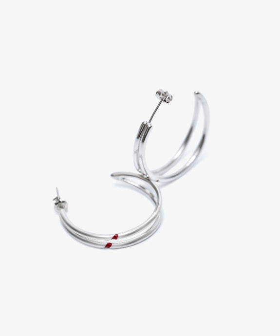 Jimin] Red Carving Earrings💜 - BTS ARMY GIFT SHOP