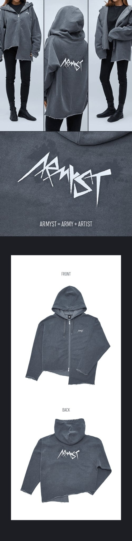 ジャケット・アウター [JUNG KOOK] ARMYST ZIP-UP HOODY [BLACK] BTS | Jung Kook] ARMYST Zip-Up Hoody [Black]