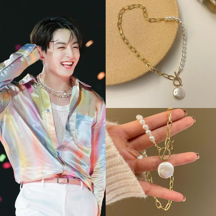 JUNGKOOK PTD Pearl Necklace 💜 - BTS ARMY GIFT SHOP