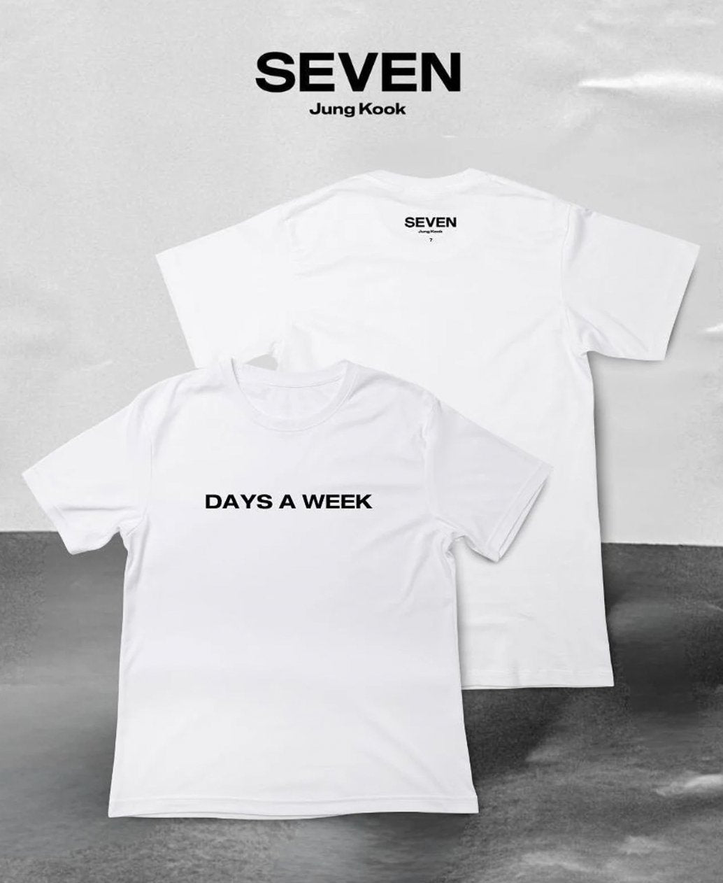 BTS ジョングク SEVEN シャツ Seven Jungkook 'Days A Week' T-shirt - BTS ARMY GIFT SHOP