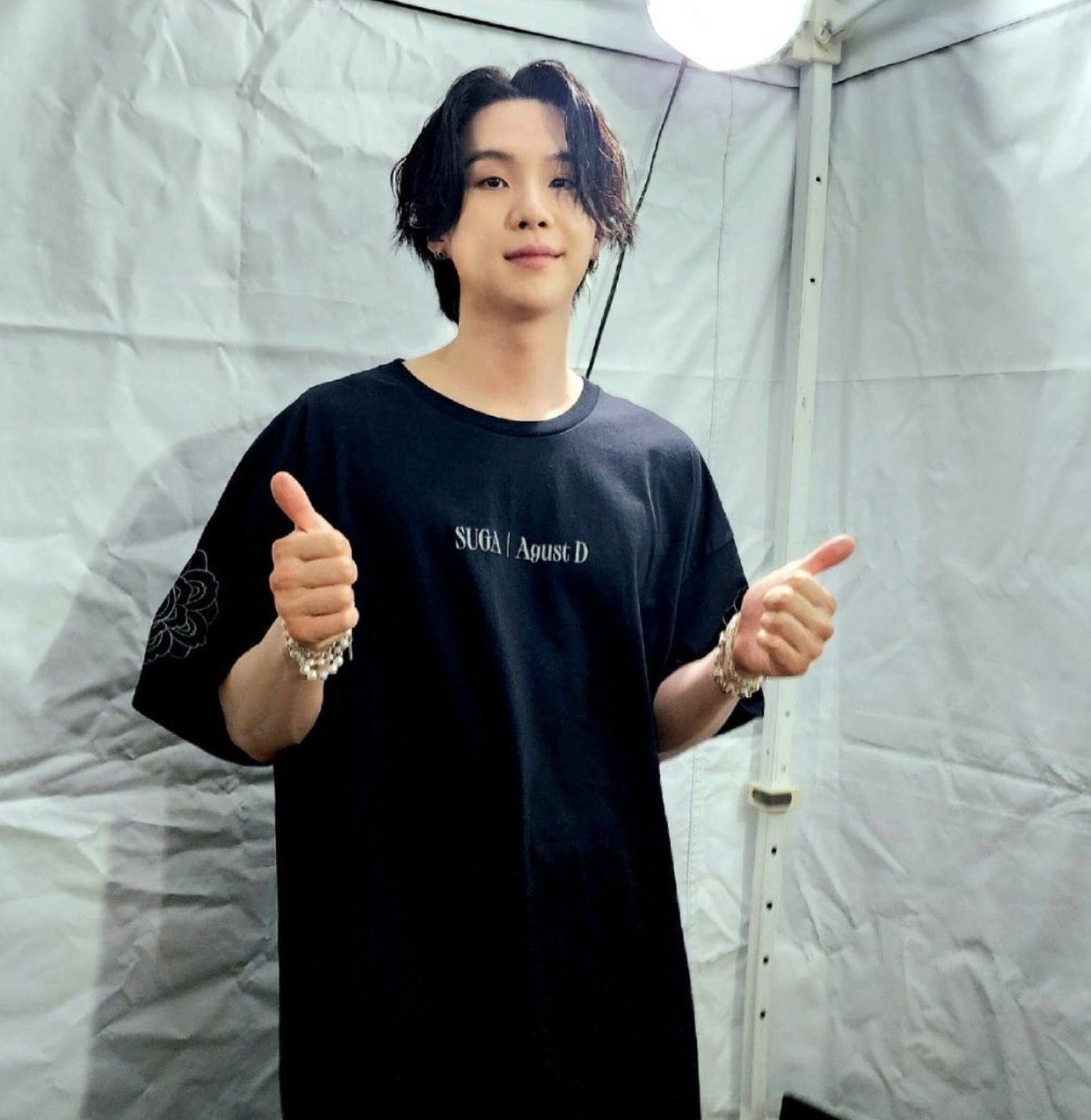 BTS シュガ Agust D Tシャツ L SUGA | Agust D T-SHIRT 🖤 - BTS ARMY GIFT SHOP
