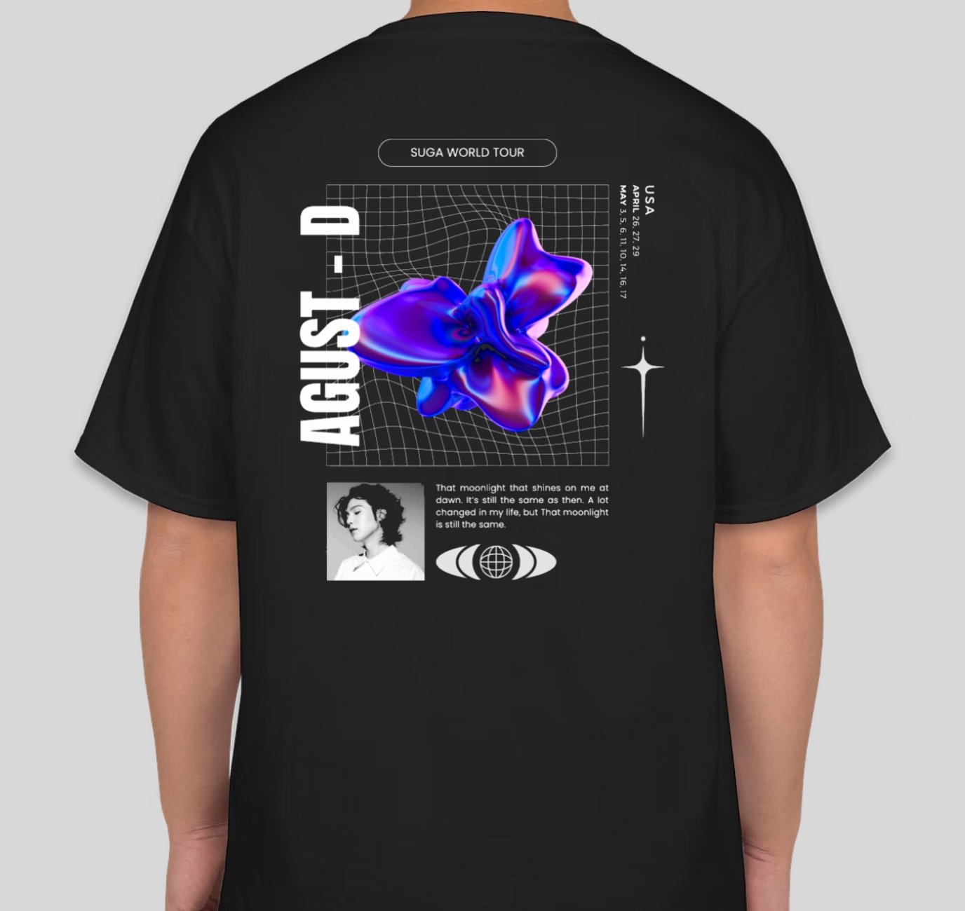 SUGA / August D concert Tee - BTS ARMY GIFT SHOP