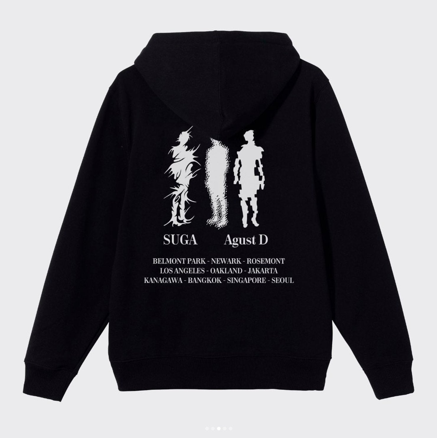 【入手困難】bts ユンギ suga コラボ パーカー フーディ agustd SUGA CREW | ZIP HOODIE🖤 - BTS ARMY GIFT SHOP
